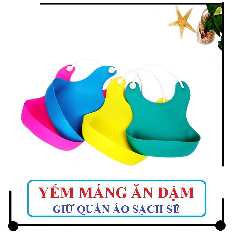 Yếm máng ăn dặm cho bé