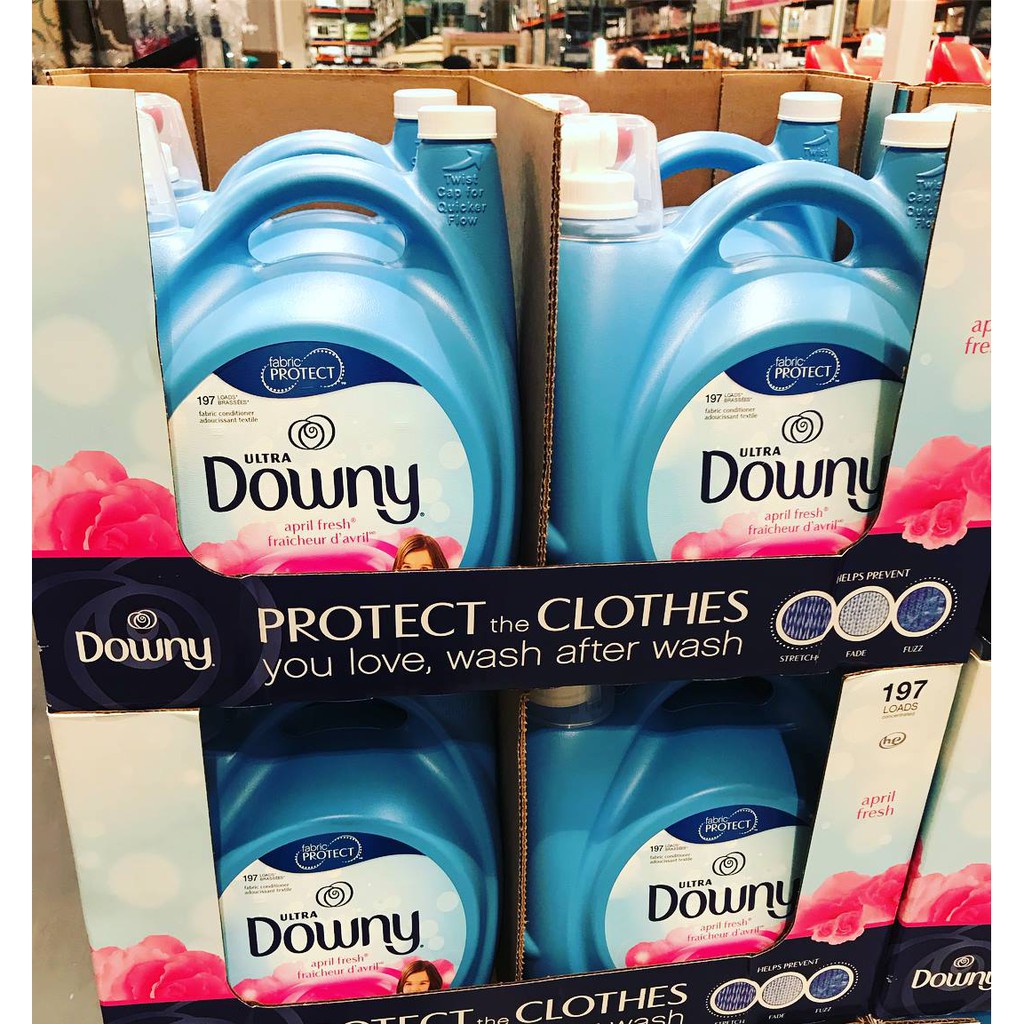 NƯỚC XẢ VẢI DOWNY ULTRA CONCENTRATED APRIL FRESH 244 LOADS CAN 4.88L THƠM NGÁT HƯƠNG MỀM MỊN QUẦN ÁO (CHUẨN COSTCO USA)