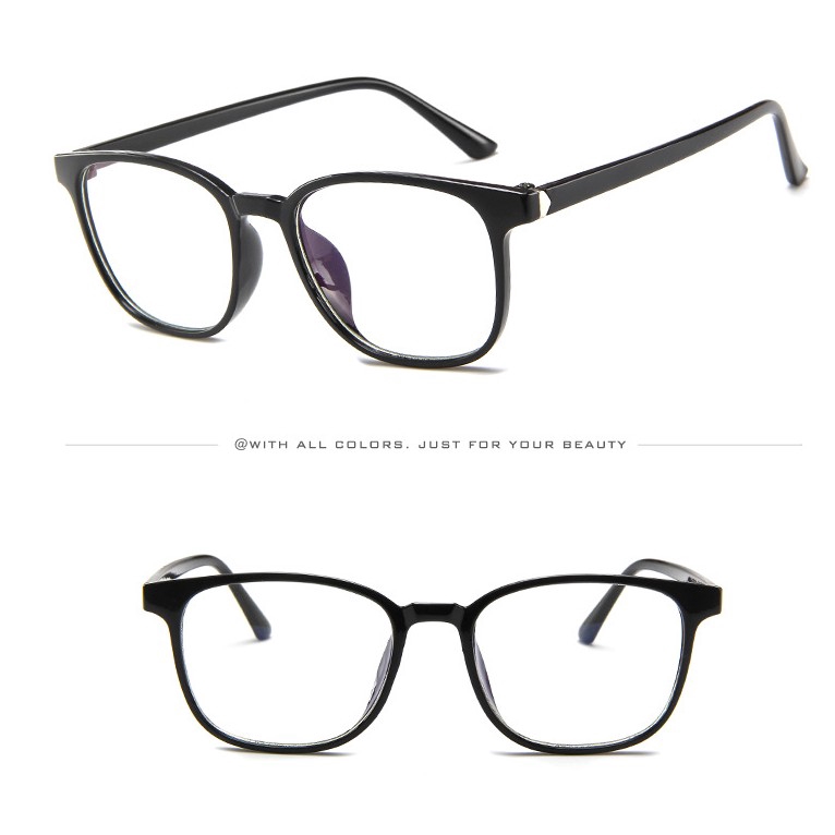 Kính Mát Gọng Vuông Trong Suốt Phong Cách Retro Cho Nữ