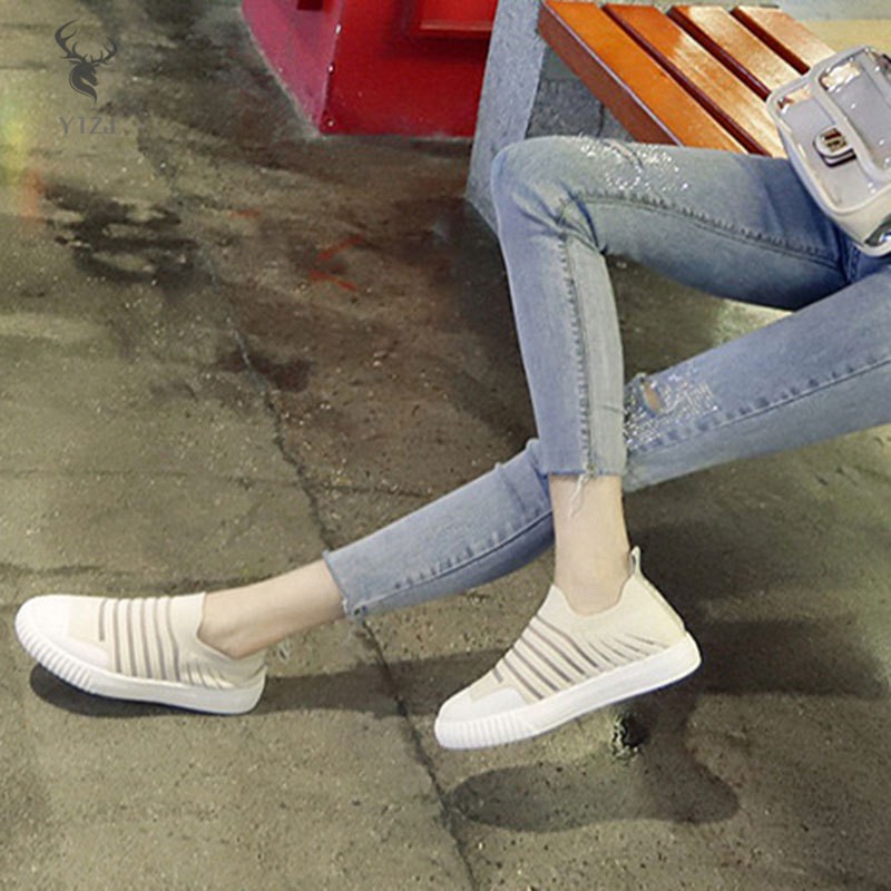 COD&amp; Hollow Out Patchwork Casual Sneakers Breathable Mesh Non-slip Rubber Sole Women Shoes