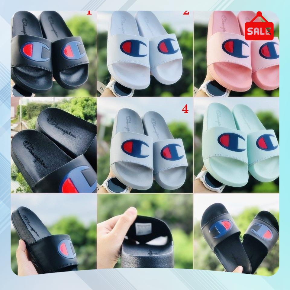Dép CHAMPION ❤️ FreeShip + Hộp + Form chuẩn ❤️ Dép quai ngang 𝐂𝐇𝐀𝐌𝐏𝐈𝐎𝐍 thể thao nam nữ, đế APi bền, bám tốt