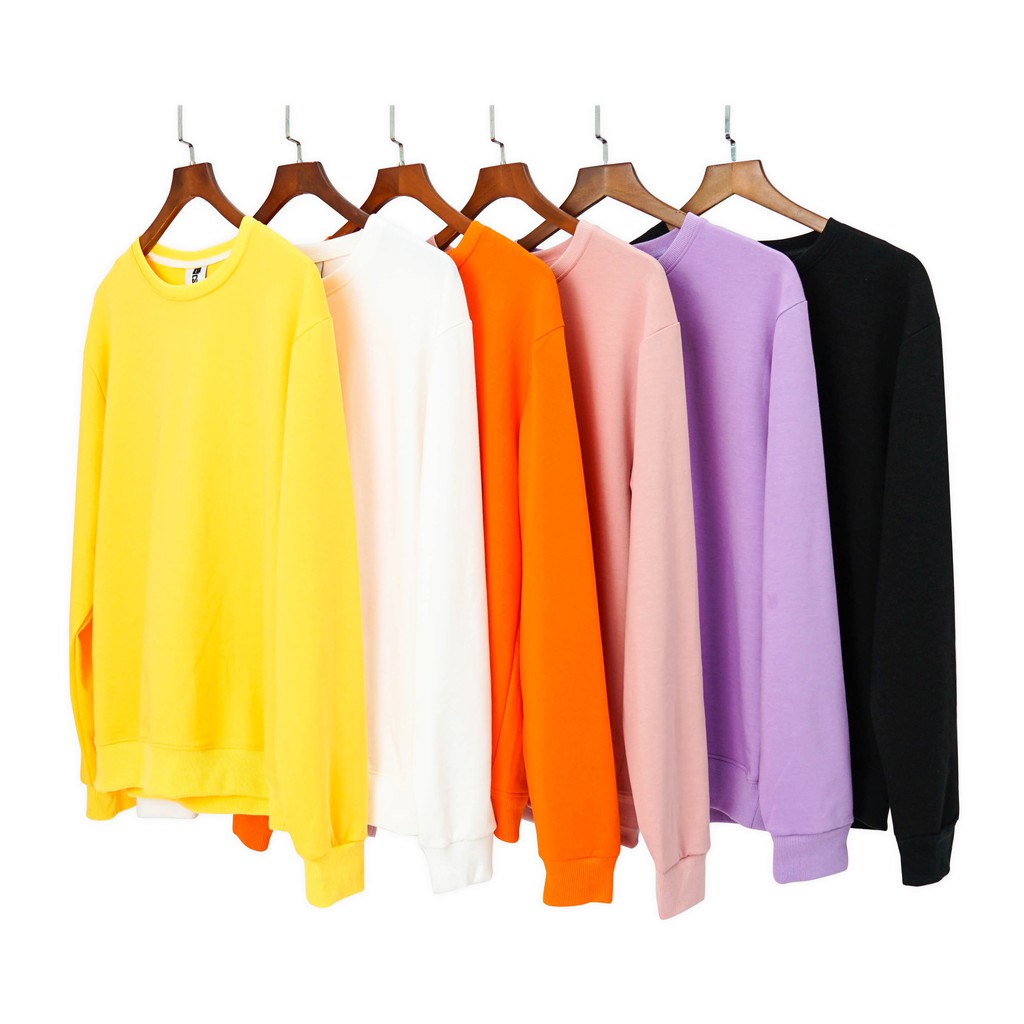 Áo dài tay trơn NỈ DA CÁ Unisex N7 Basic Sweater Ulzzang cặp đôi nam nữ form rộng oversize Hàn Quốc | BigBuy360 - bigbuy360.vn