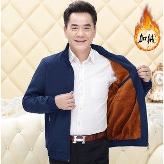 Áo khoác nam vải nhung ở trong cho trung niên