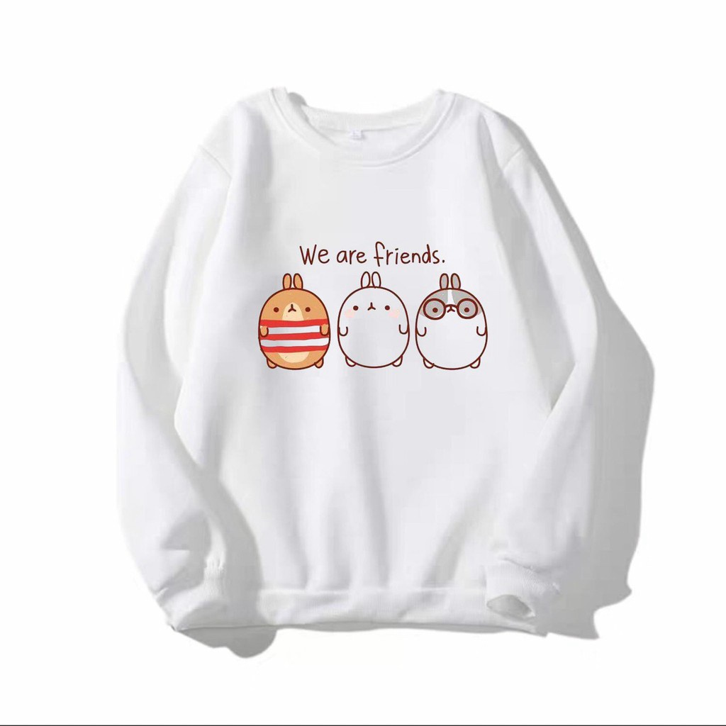 [Nhiều Mẫu] Áo Nỉ Bông Anime Cute Sweater tay dài ấm áp gia đình trẻ em full size unisex AOMIVN