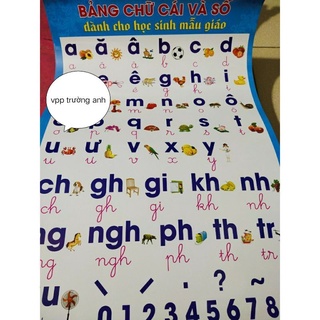 bảng chữ cái giấy treo tường cho bé