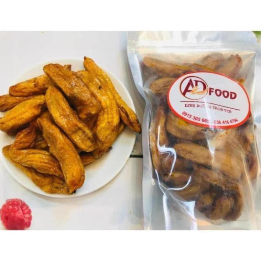 500g chuối sấy dẻo thơm ngon nguyên trái không vỏ