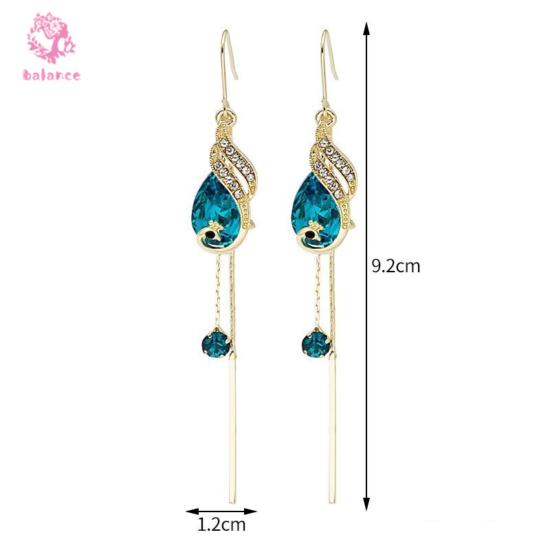 Khuyên Tai Kim Loại Hình Chim Phượng Hoàng Dễ Thương Dành Cho Nữ
