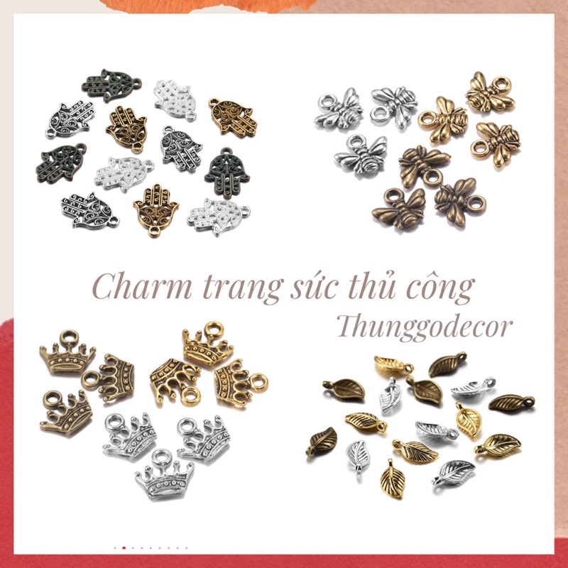 (1cái) Charm hợp kim/mặt dây làm trang sức thủ công/thủ công