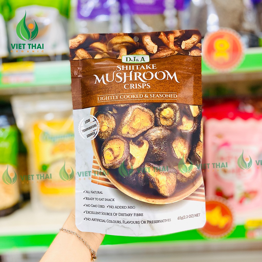Nấm Hương Sấy Giòn DJ&A Úc ( 65G ) Thơm ngon giòn rụm | BigBuy360 - bigbuy360.vn