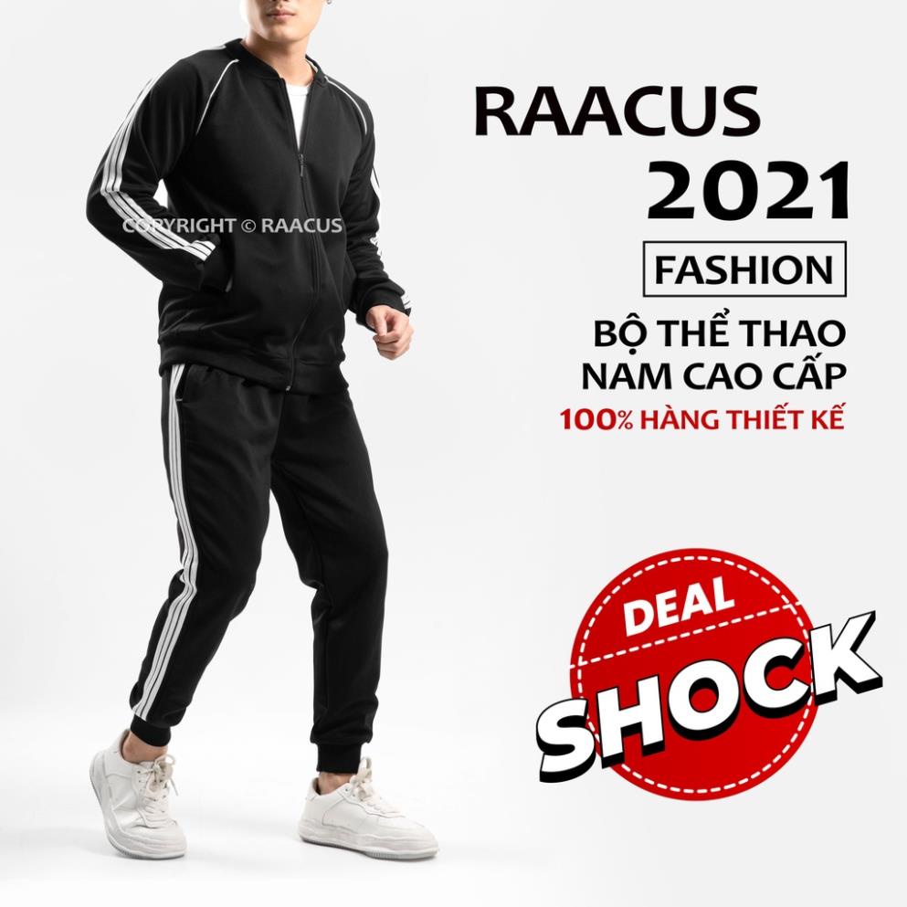 Bộ thể thao nam chất nỉ RAACUSSTORE dài tay cao câp,đồ bộ nỉ thể thao nam thu đông - O1DBD527 !