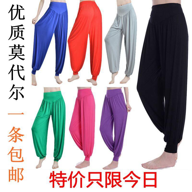 Quần Thái Cực quyền Nữ và Đàn ông Mùa xuân / hè Phương thức cotton Bloomers tập Yoga áo khiêu vũ Vuông luyện