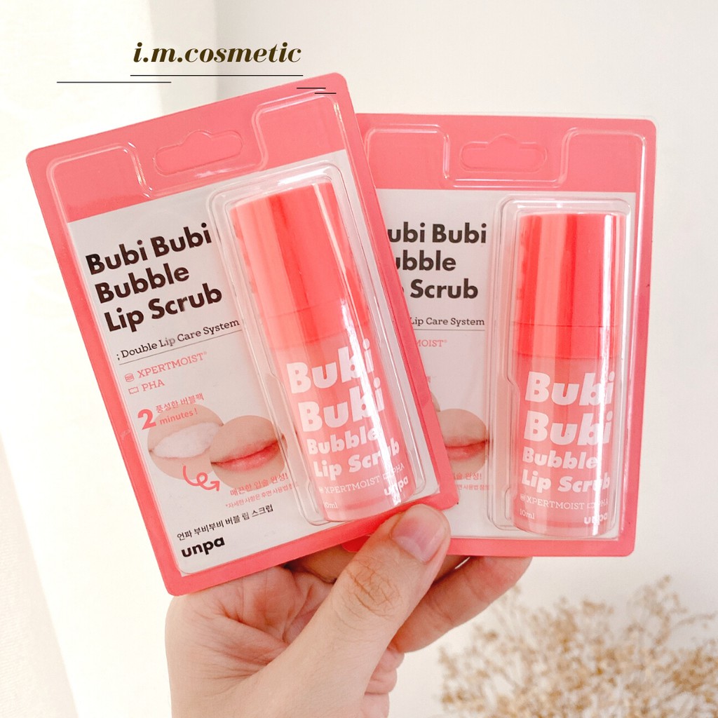 Tẩy Tế Bào Chết Môi Bubi Bubi Bubble Lip Scrub (Mẫu 2021)