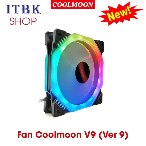 Quạt tản nhiệt, fan case Coolmoon V2 / V3 / V4 / V5 / V9 / V9 Plus / Y1 / U1 / Billow  - Kết nối Hub bán lẻ