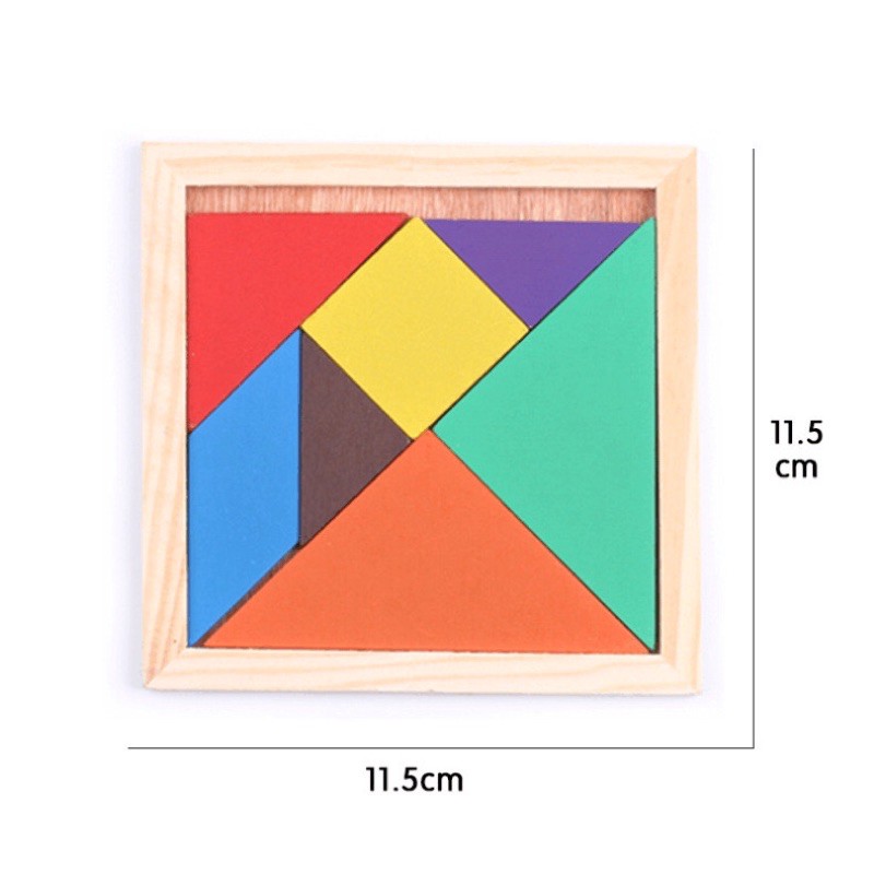 Bộ xếp hình Tangram kích thích sáng tạo cho bé