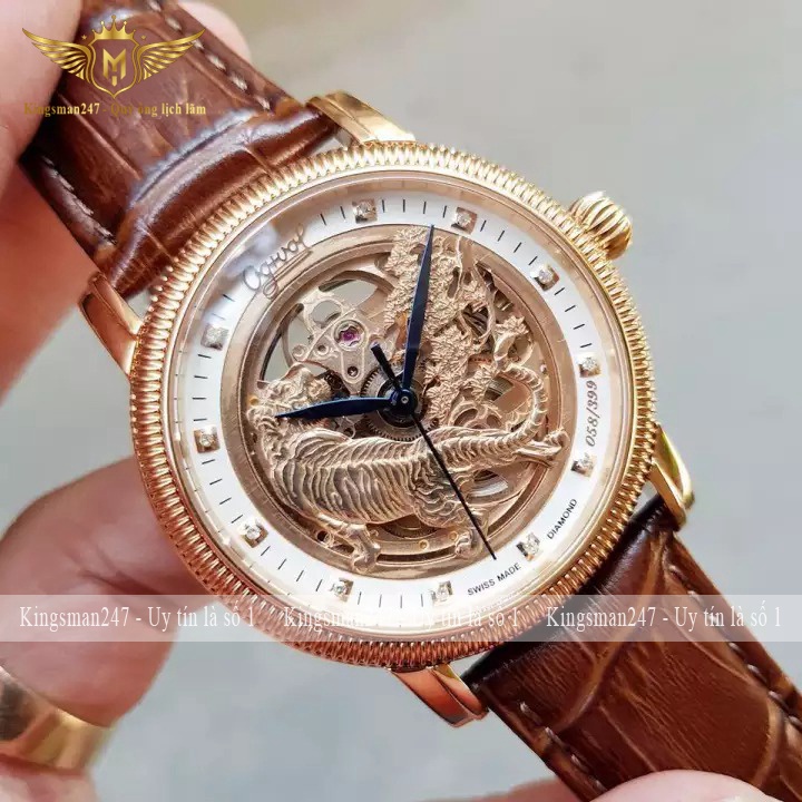 Đồng hồ cơ nam chính hãng Ogival mãnh hổ thượng sơn, cơ automatic tự động đẳng cấp mang lại tài lộc và may mắn | BigBuy360 - bigbuy360.vn