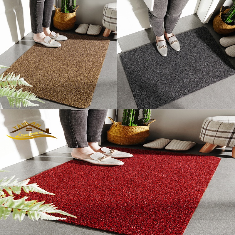 Thảm Nhựa Chùi Chân Chống Trơn, Trượt Cao Cấp, Kích Thước 42x67 và 60x60 để sảnh, phòng khách, để hành lang sang trọng