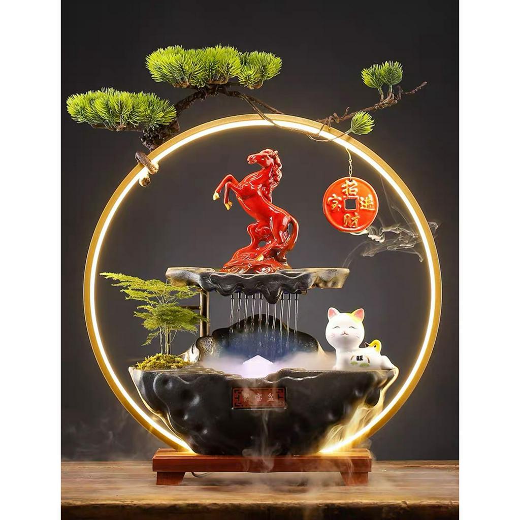 Thác nước phong thủy , thác khói trầm hương mã đáo thành công , thác mèo thần tài mang lại may mắn và tài lo
