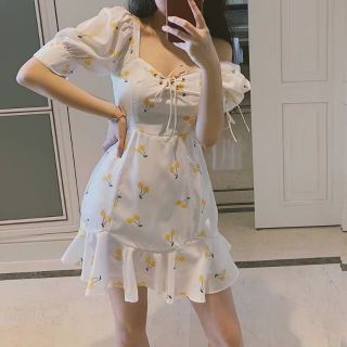 [Sẵn] Đầm đuôi cá cherry hàng QUẢNG CHÂU size SML