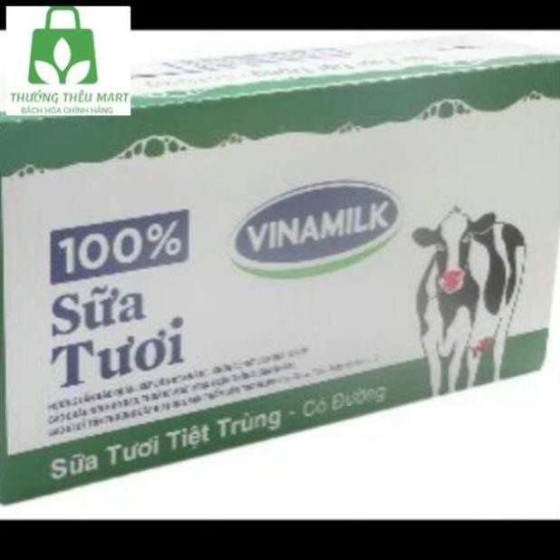 Thùng 48 hộp sữa tươi Vinamilk 100% 180ml date 2021