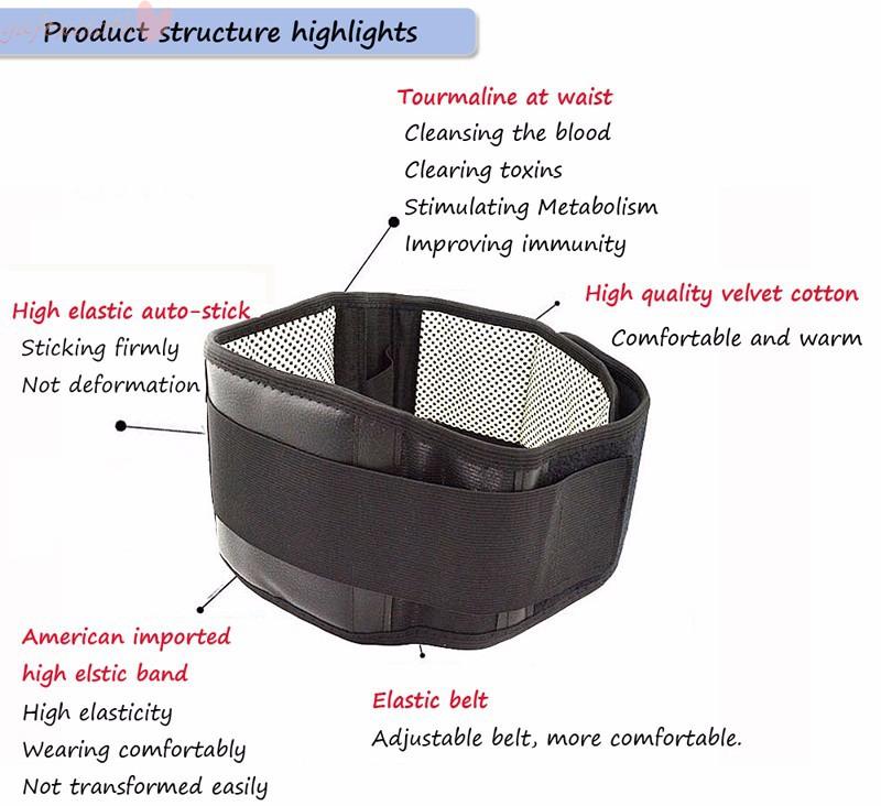 Dụng cụ hỗ trợ trị liệu từ tính đau thắt lưng tự sưởi ấm có thể điều chỉnh