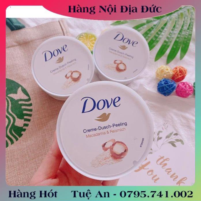 Tẩy tế bào chết, tẩy da chết body DOVE và dưỡng thể body nội địa Đức, Đủ Bill và Review .