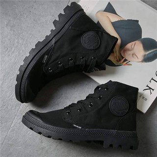 [KÈM HỘP MỘC] Giày Puildalam cổ cao màu Đen (All Black) (kiểu dáng Palladium)