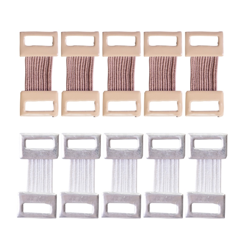Set 10 Kẹp Cố Định Băng Quấn Bằng Kim Loại Màu Trắng Cà Phê Thể Thao