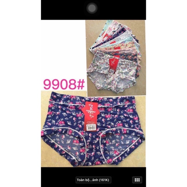 [Q9908] combo 10Quần lót hoa