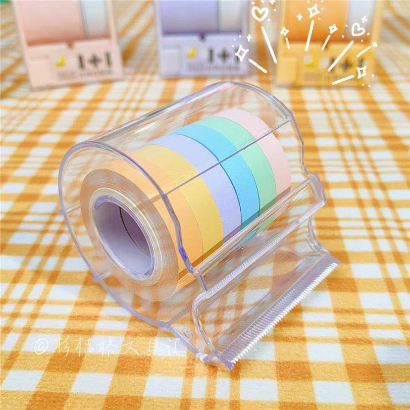 Hộp dụng cụ cắt washi tape nhiều màu tiện lợi