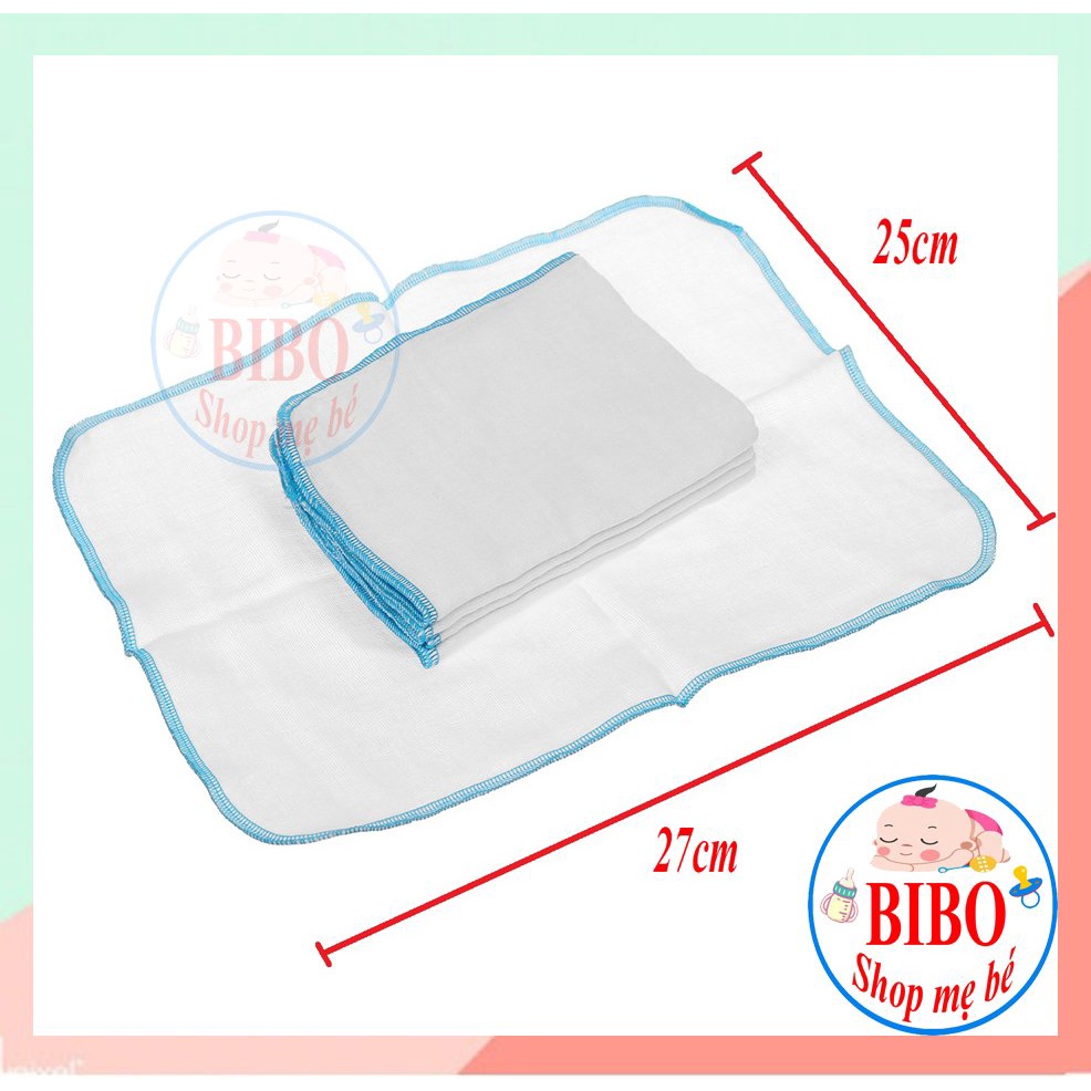 Set 10 Khăn Sữa Cho Bé Sơ Sinh 4 Lớp, 5 Lớp Khăn Xô Mềm