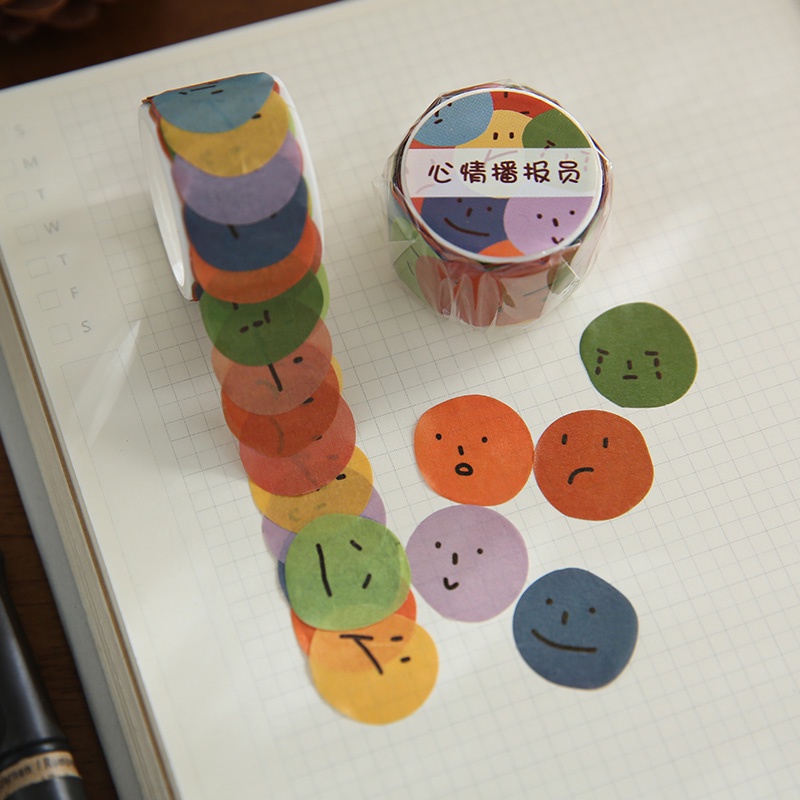 Set 100 miếng dán hình gấu hoạt hình dễ thương dùng để trang trí sổ tay