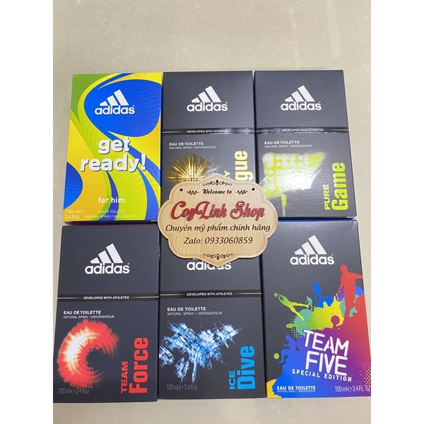 Nước hoa ADIDAS thơm nam tính 100ml Chính Hãng