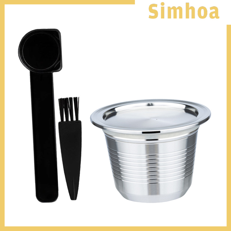 [SIMHOA]Coffee Capsule Stainless Steel Reusable for Le Cube