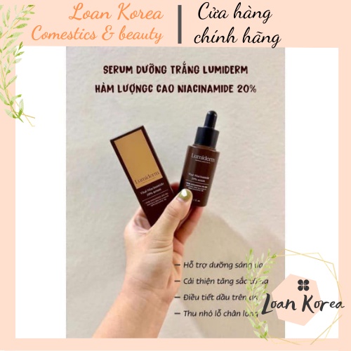 SERUM DƯỠNG TRẮNG NIACINAMIDE B3 20% LUMIDERM