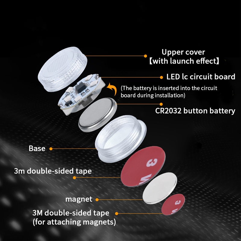 Bộ 2 Đèn Led 5 Bóng Cảnh Báo Gắn Cửa Xe Hơi Chuyên Dụng Cao Cấp