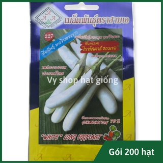 Hạt giống cà trắng dài Thái Lan gói 200 hạt