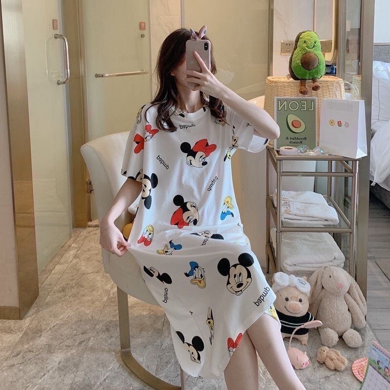 Váy ngủ hoạ tiết ngộ nghĩnh