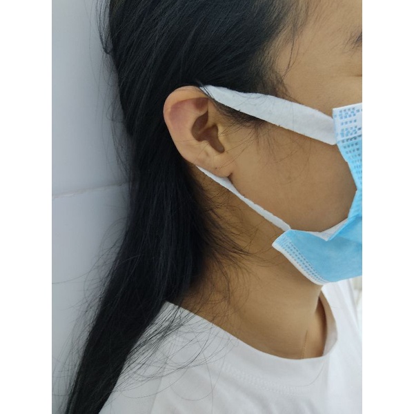 Khẩu trang y tế quai đeo bản to không đau tai