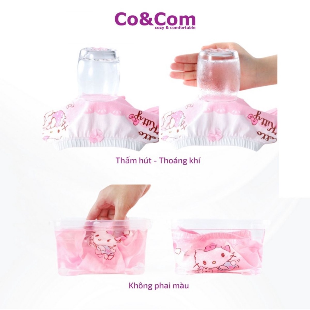 Set 2 Quần Chíp Bé Gái 12-25 Kg Co&amp;Com Nhiều Mẫu Đáng Yêu Mềm Nhẹ Kháng Khuẩn