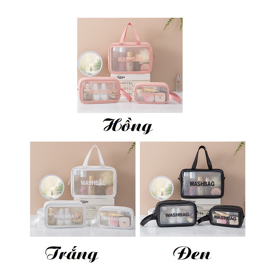 Túi Đựng Mỹ Phẩm/Đồ Trang Điểm Du Lịch Trong Suốt Chống Thấm Nước Washbag