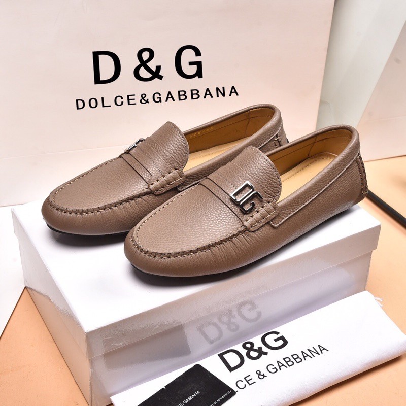 Giày lười cho nam thương hiệu Dolce & Gabbana D&G da thật cao cấp mẫu mới