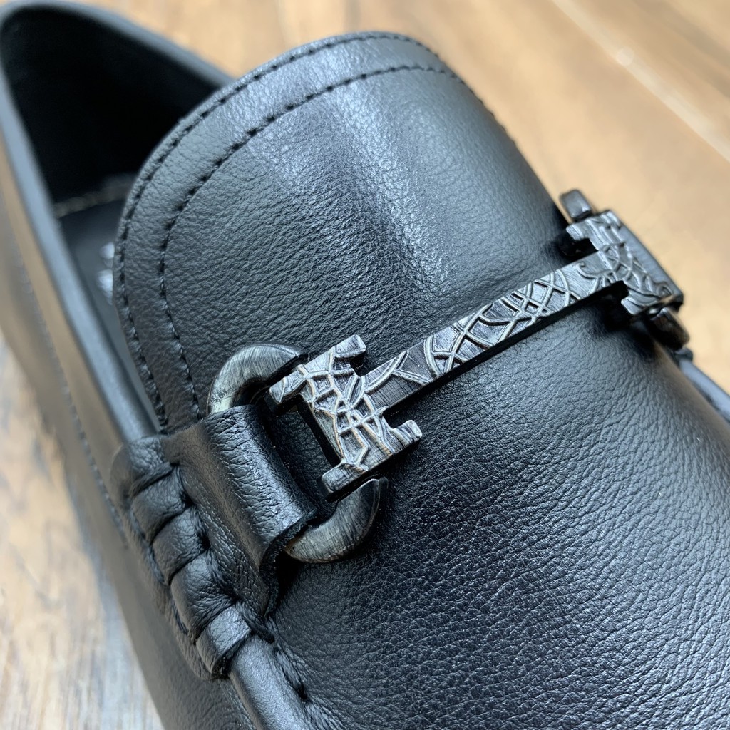 Giầy lười nam da bò siêu mềm  + Tặng đón gót sừng