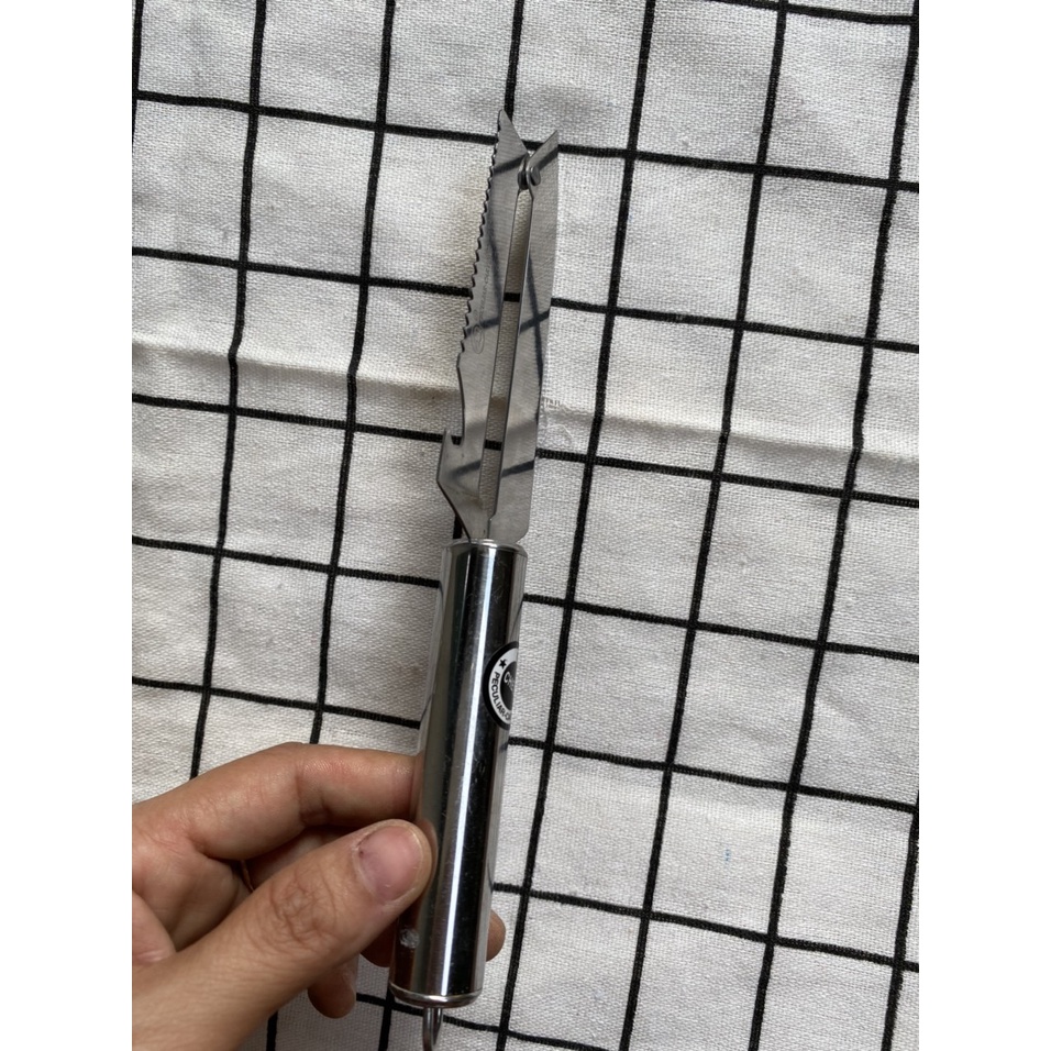 Nạo củ quả 2 lưỡi bằng thép không gỉ (ảnh thật)