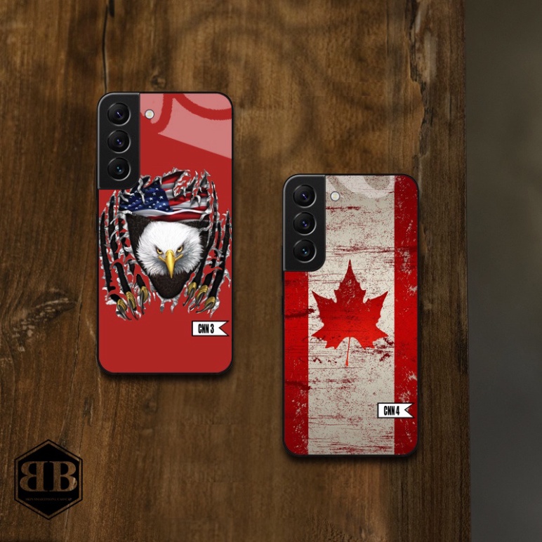 Ốp lưng kính cường lực Samsung Galaxy S22 / S22 Plus in hình theo yêu cầu