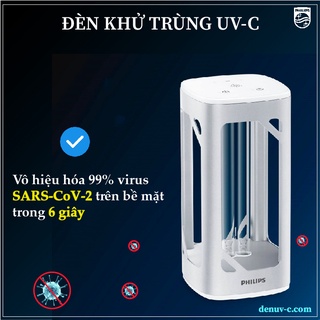 Đèn khử trùng Philips UV-C diệt vi khuẩn, nấm mốc, virus - làm sạch không khí