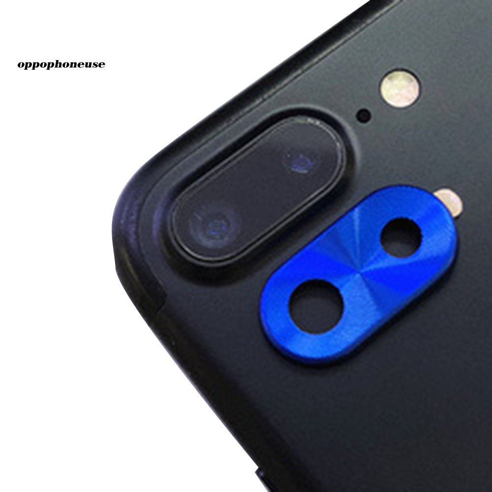 Khung kim loại bảo vệ ống kính camera cho iPhone XS X 7/8 Plus