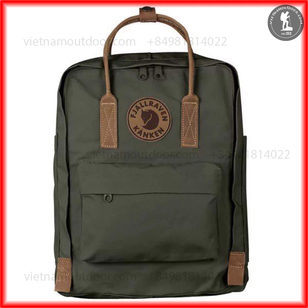 Balo Fjallraven Kanken No. 2 Dây Da - Balo laptop cao cấp⚡️ [ HÀNG XUẤT DƯ ]