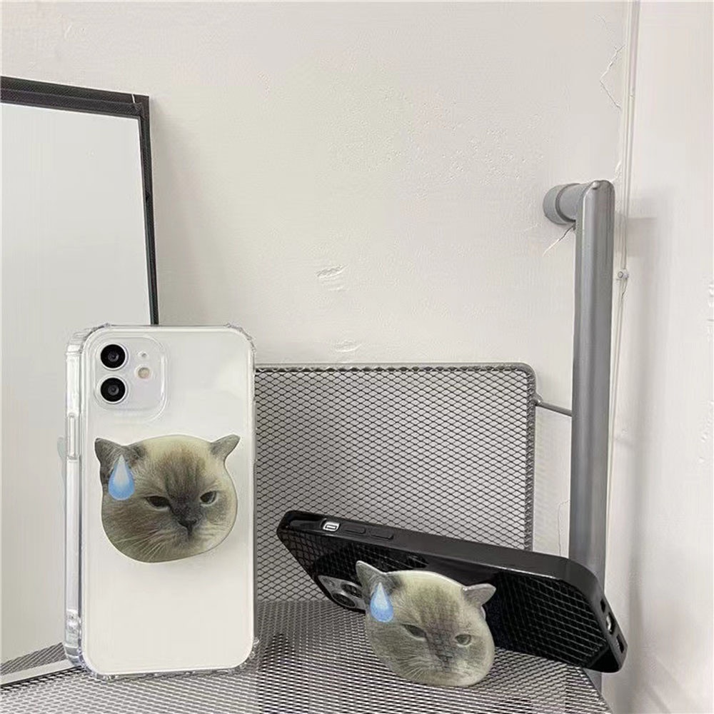 Giá Đỡ Điện Thoại Đa Năng Họa Tiết Chó Mèo Dễ Thương