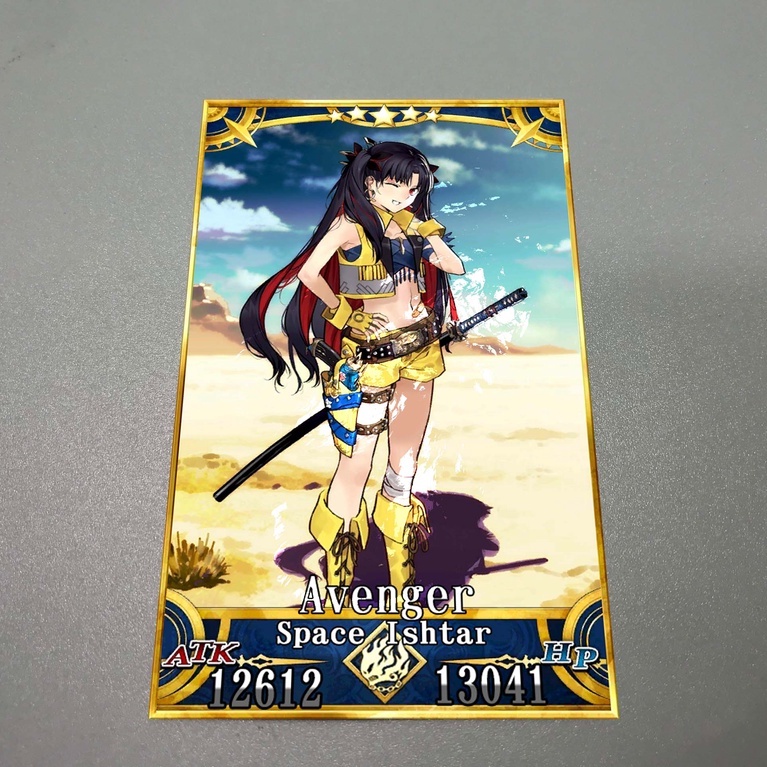 Thẻ bài custom card bánh xốp anime Fate/Grand Order FGO để sưu tầm tự chọn Space Ishtar