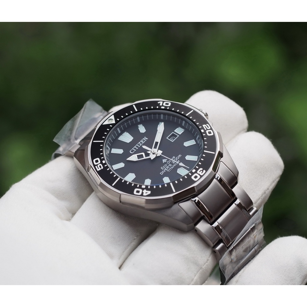 Đồng hồ nam Citizen Eco-drive Titanium Diver BN0200-56E phiên bản thợ lặn chính hãng tại 1959watch